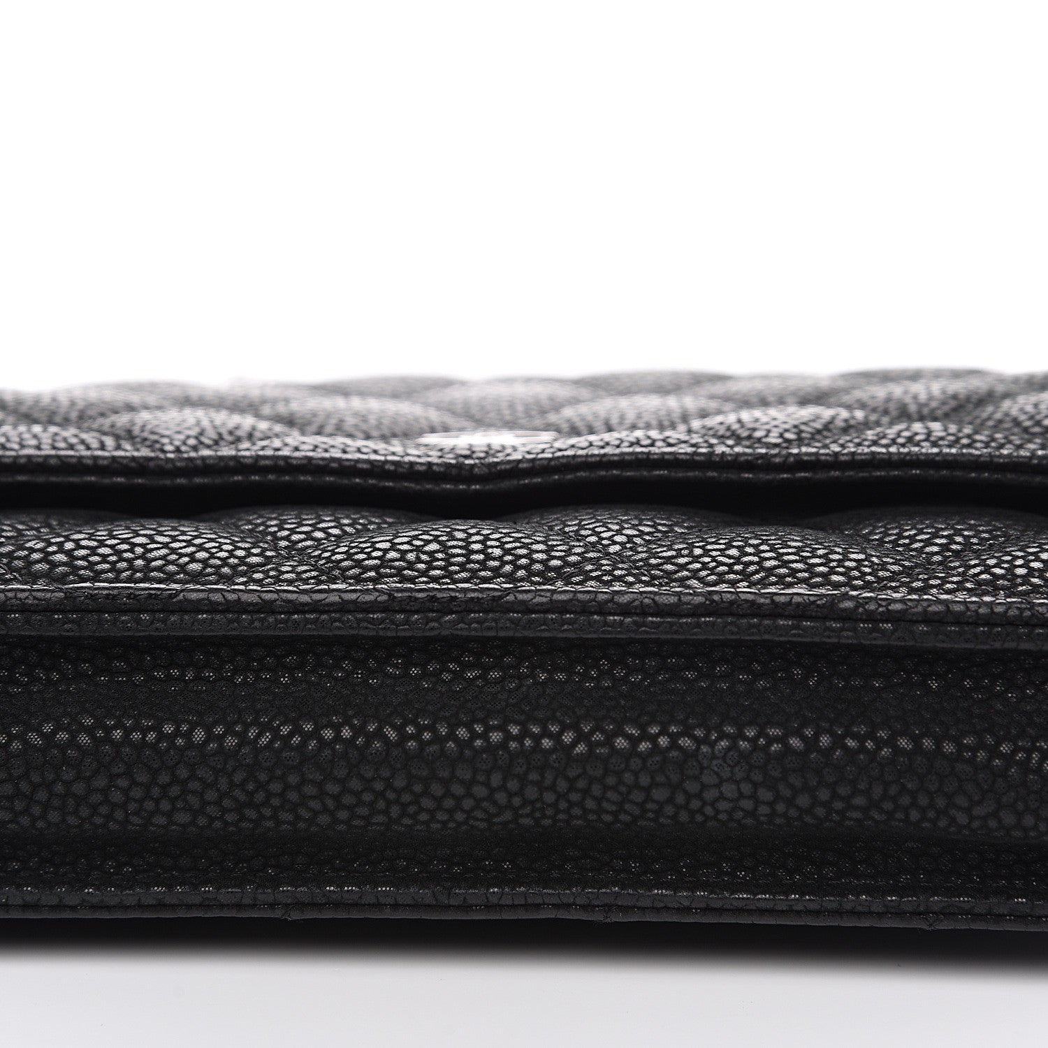 Chanel Iridescent Caviar Quilted Wallet On Chain WOC Black 10 of 10