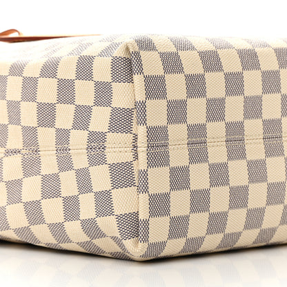 Louis Vuitton Damier Azur Graceful MM Rose Ballerine 9 of 13