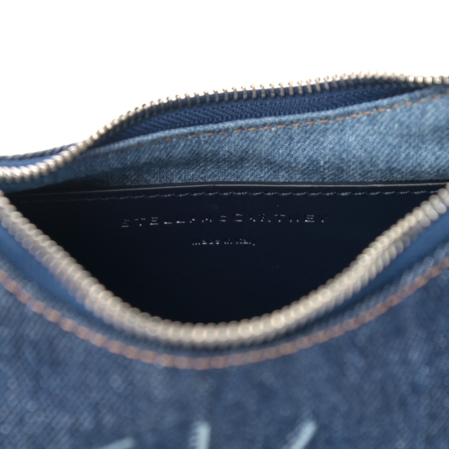 Stella McCartney Eco Alter Denim Logo Small Hobo Smoky Blue 6 of 10