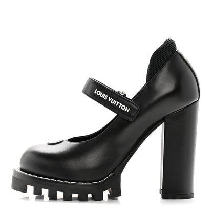 Louis Vuitton Calfskin Star Trail Ankle Pumps 36 Black 1 of 13