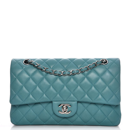 Chanel Lambskin Medium Double Flap Turquoise 1 of 14
