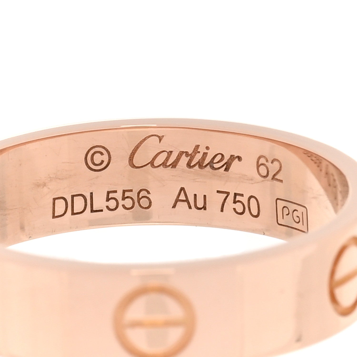 Cartier 18K Pink Gold 5.5mm LOVE Ring 62 10 4 of 5