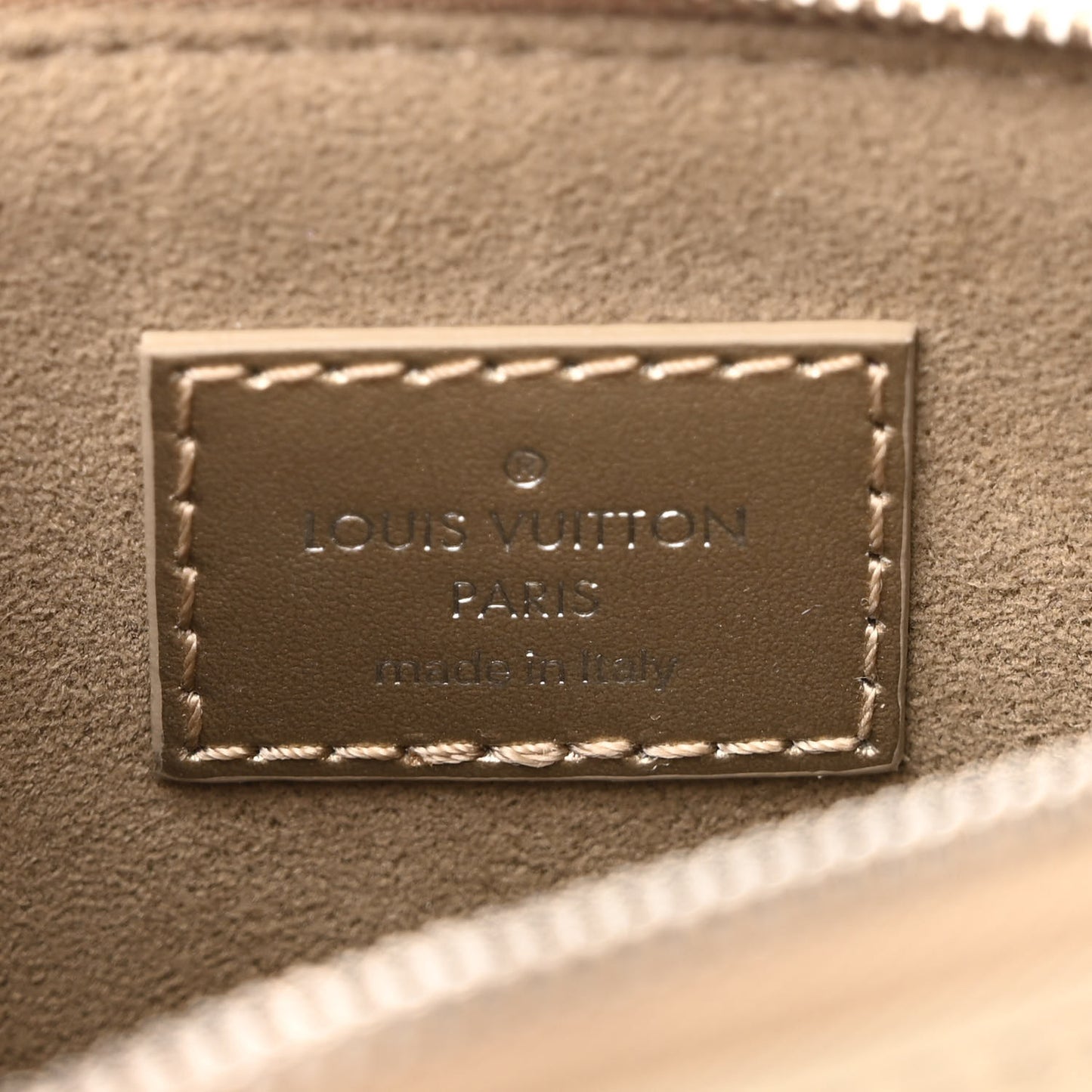 Calfskin Debossed Monogram Lexington Pochette Light Gold