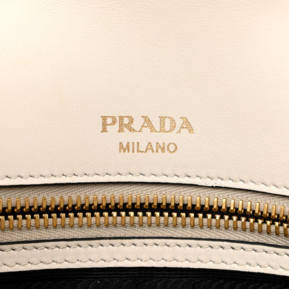 Prada Saffiano Flap Shoulder Bag Bianco 6 of 13