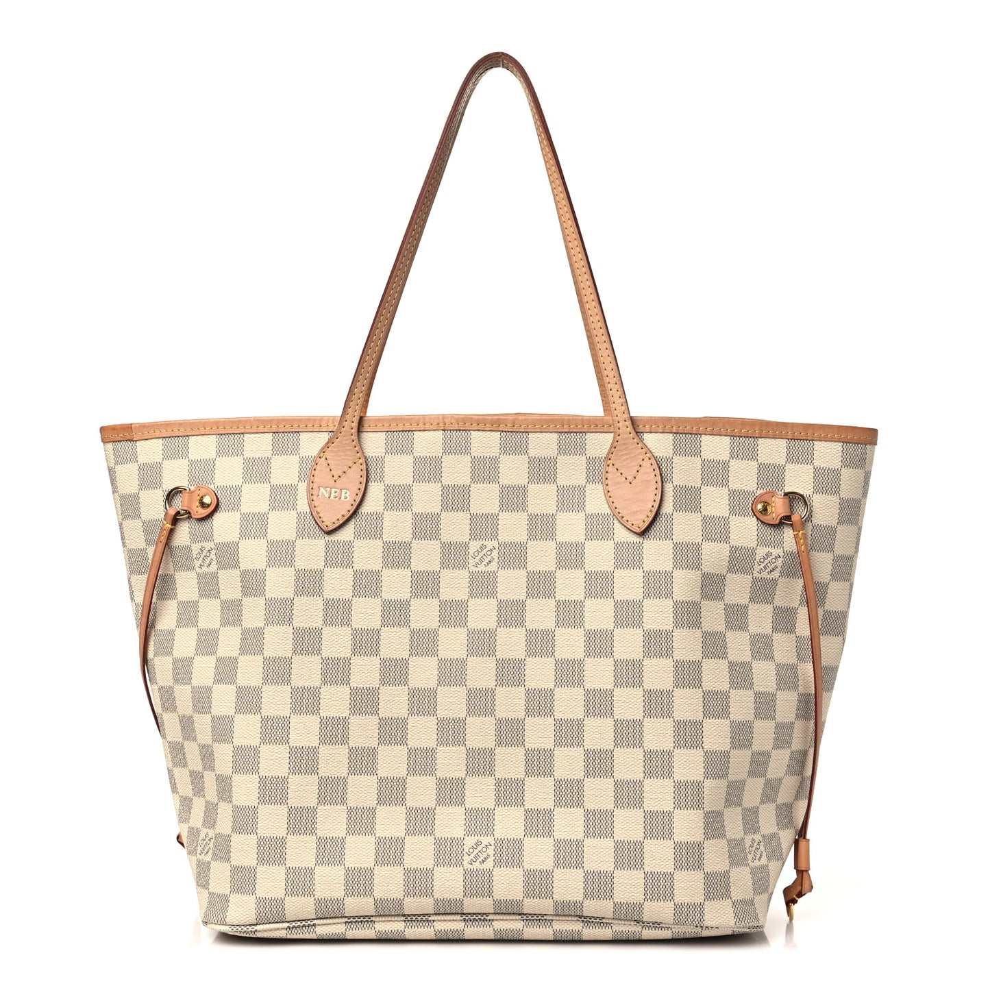 Damier Azur Neo Neverfull MM Rose Ballerine