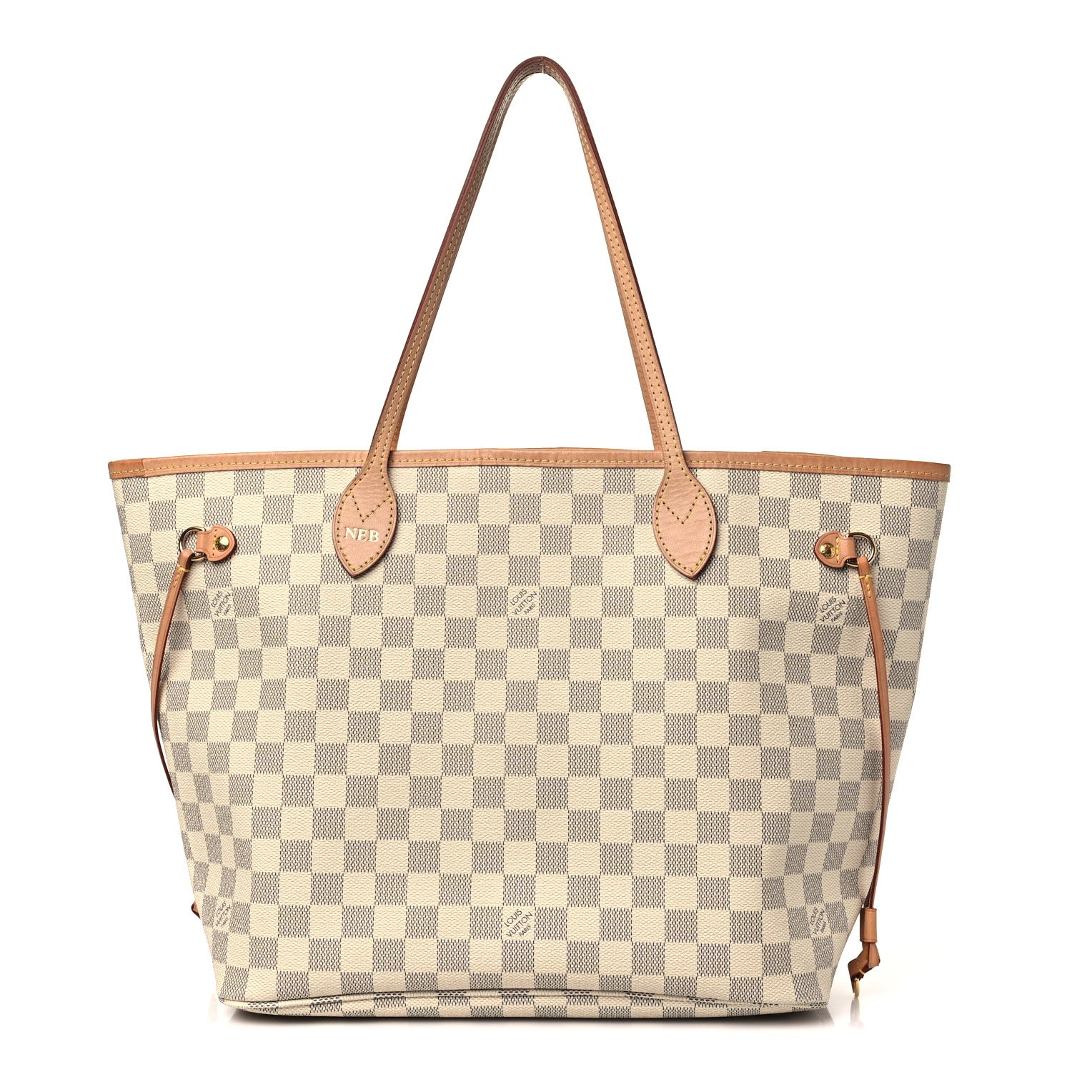Louis Vuitton Damier Azur Neo Neverfull MM Rose Ballerine 1 of 12