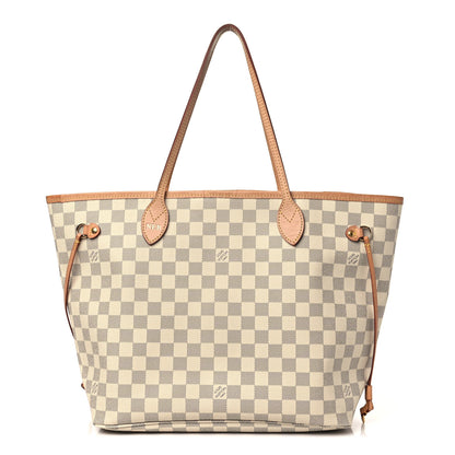 Louis Vuitton Damier Azur Neo Neverfull MM Rose Ballerine 1 of 12