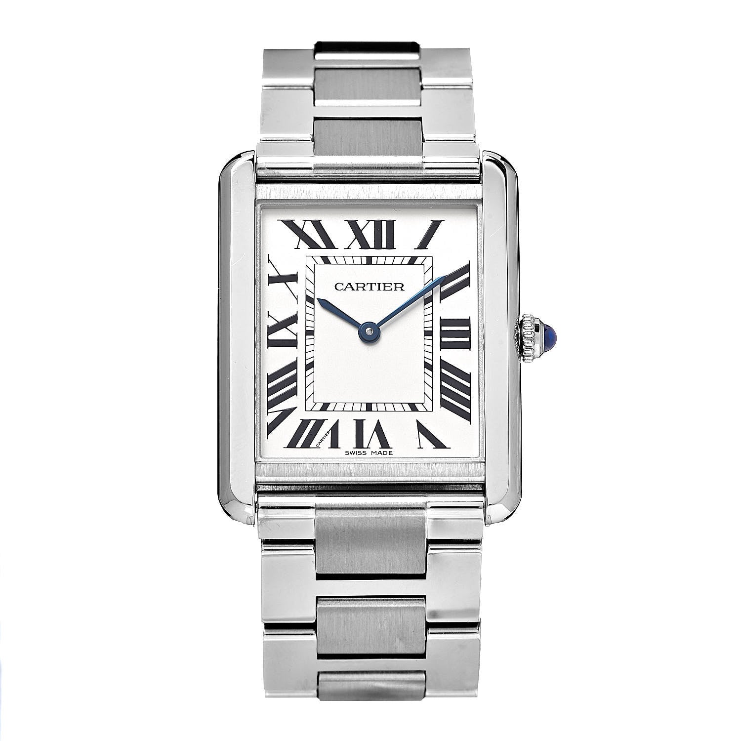 Cartier Stainless Steel 27mm Tank Solo Quartz Watch 1 of 9