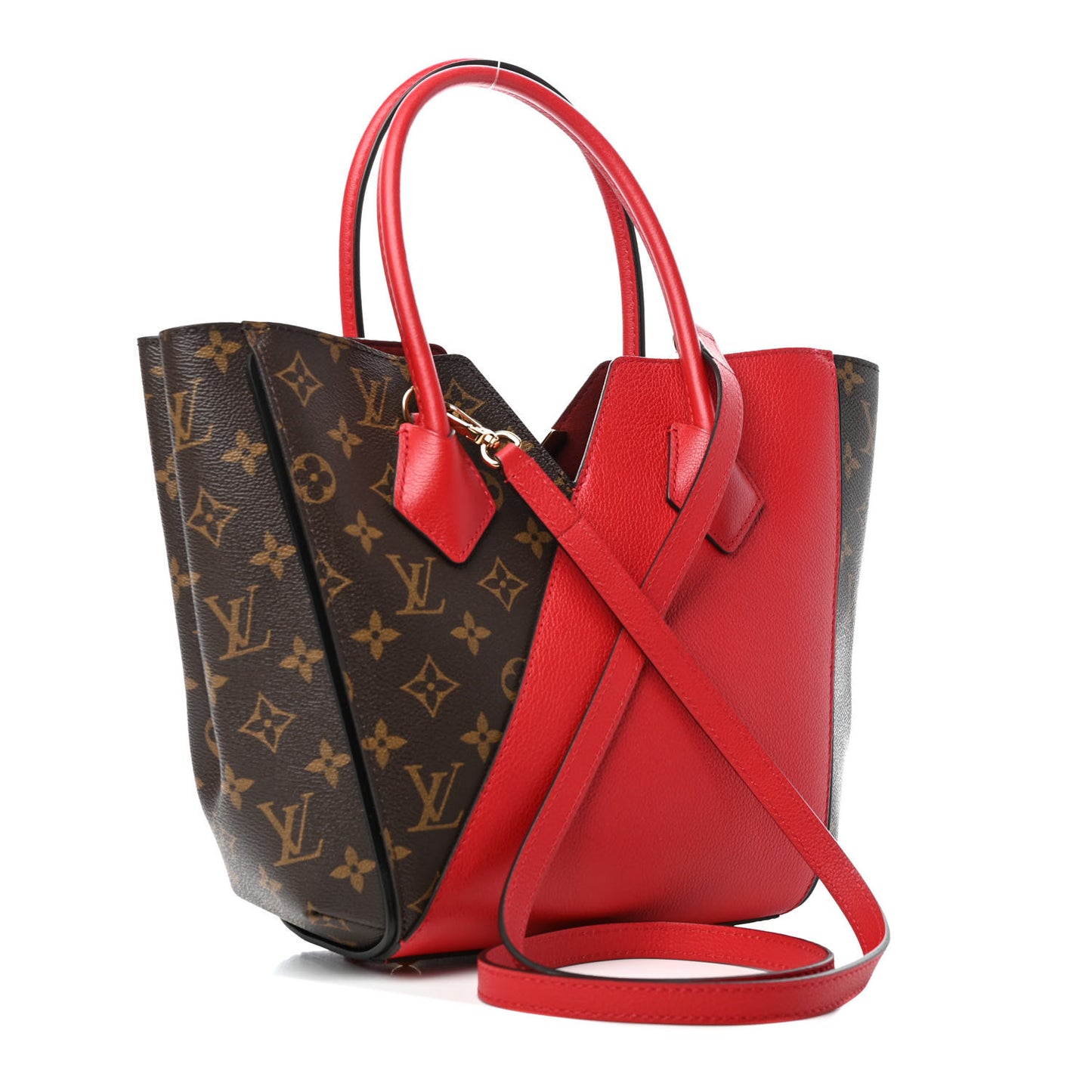 Calfskin Monogram Kimono Tote PM Cherry