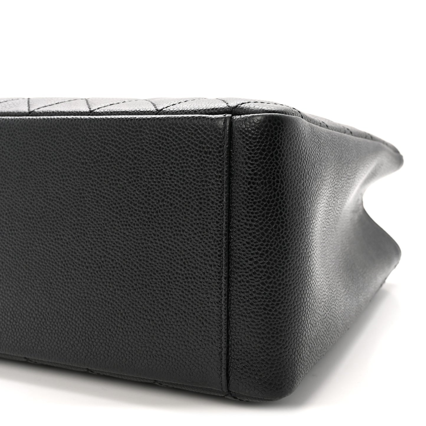 Caviar Quilted Grand Shopping Tote GST Black