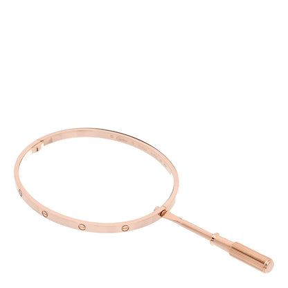 Cartier 18K Pink Gold Small LOVE Bracelet 19 3 of 4