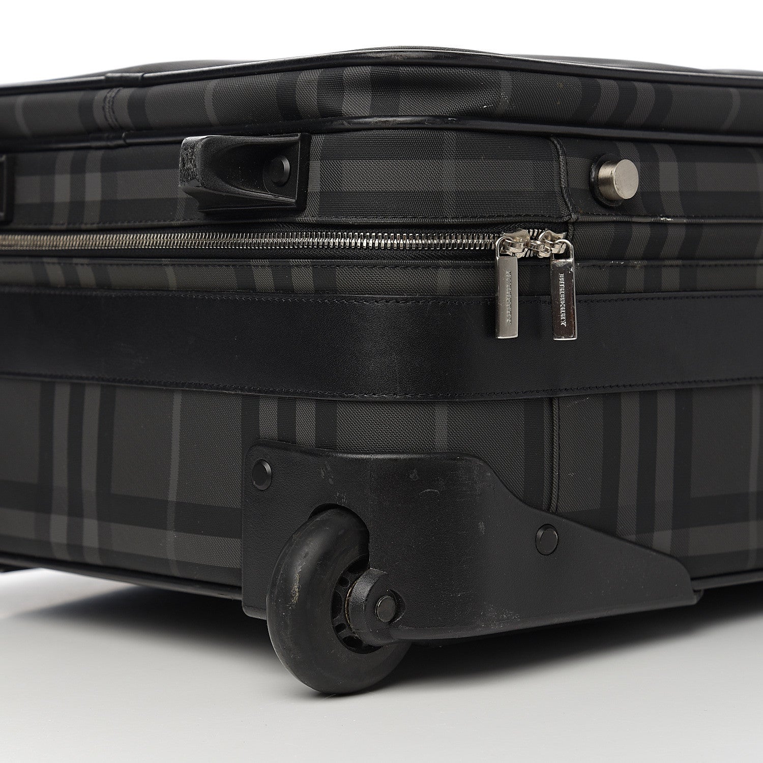 Burberry Smoked Check Carry-On Suitcase Black 10 of 14