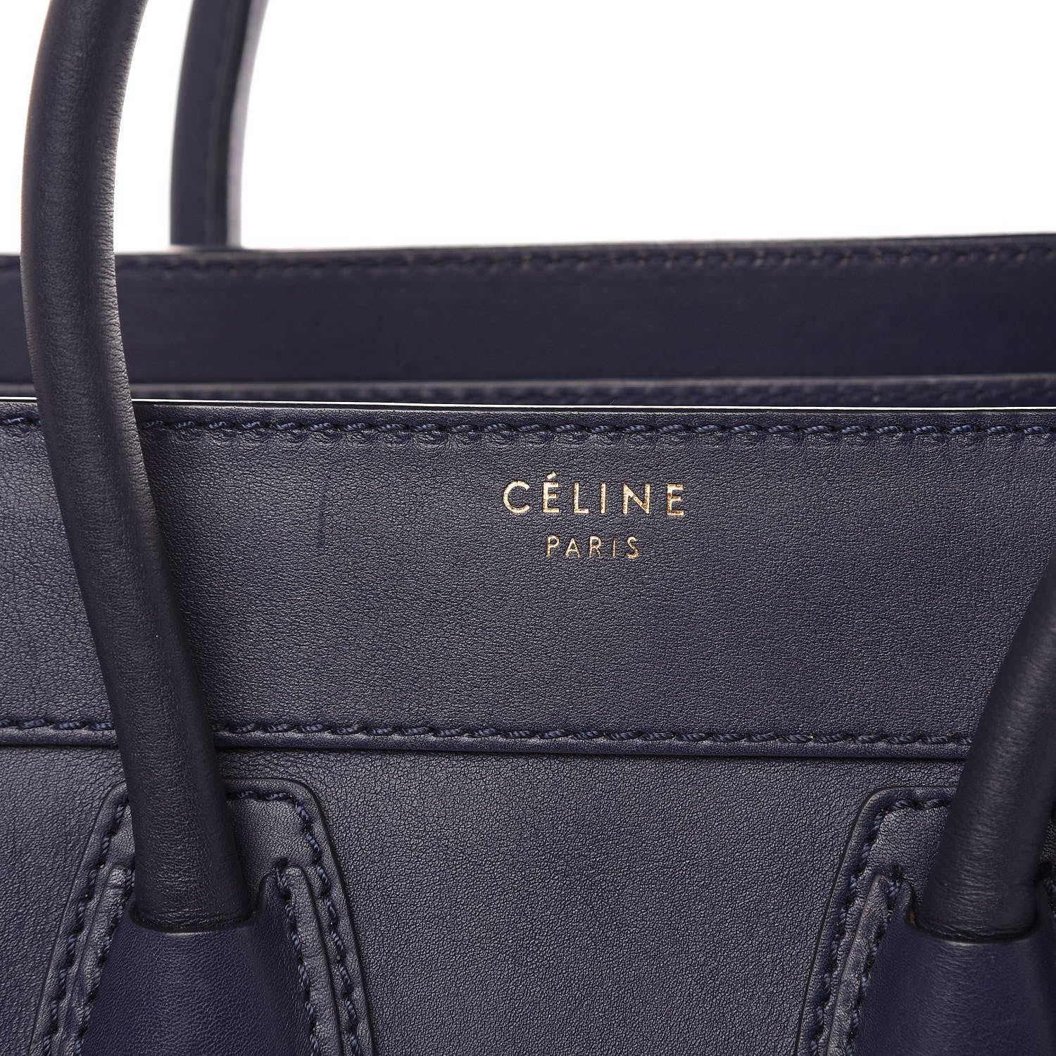 Celine Smooth Calfskin Micro Luggage Navy Blue 8 of 17
