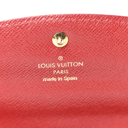 Louis Vuitton Damier Ebene Caissa Wallet Cherry 6 of 9