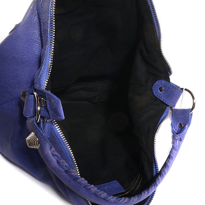 Balenciaga Agneau Giant 21 Silver Hardware Day Hobo Bleu Lavande 10 of 11