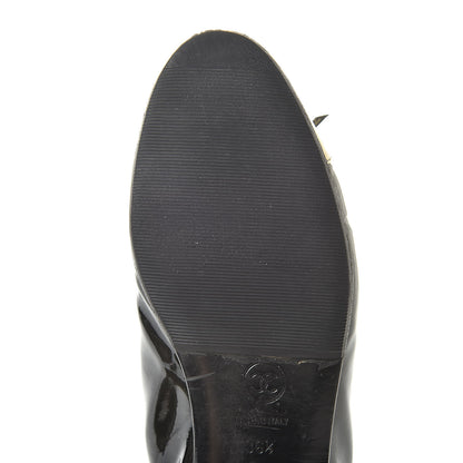 Chanel Patent Cap Toe Ballerina Flats 36.5 Black 12 of 13