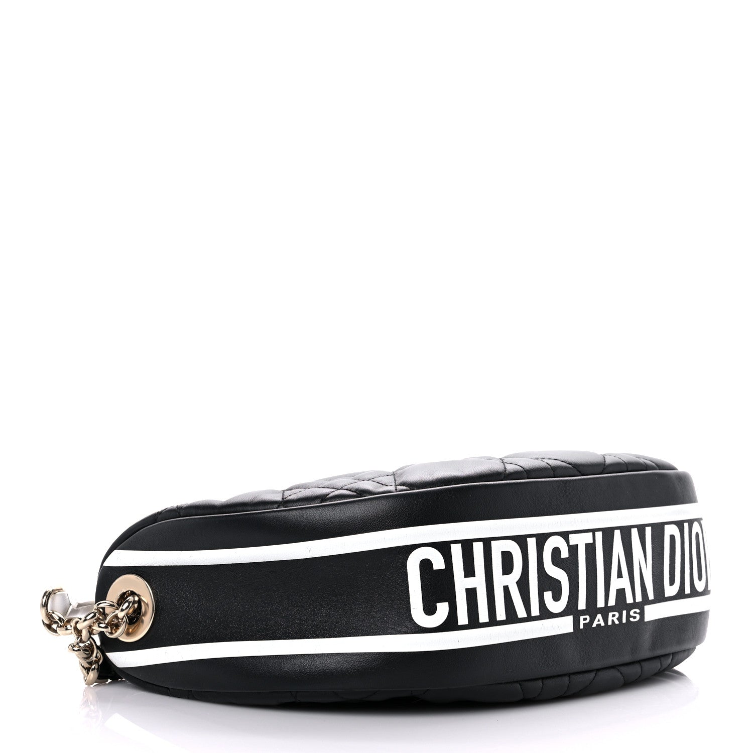 Christian Dior Lambskin Cannage Medium Dior Vibe Hobo Bag Black 4 of 8