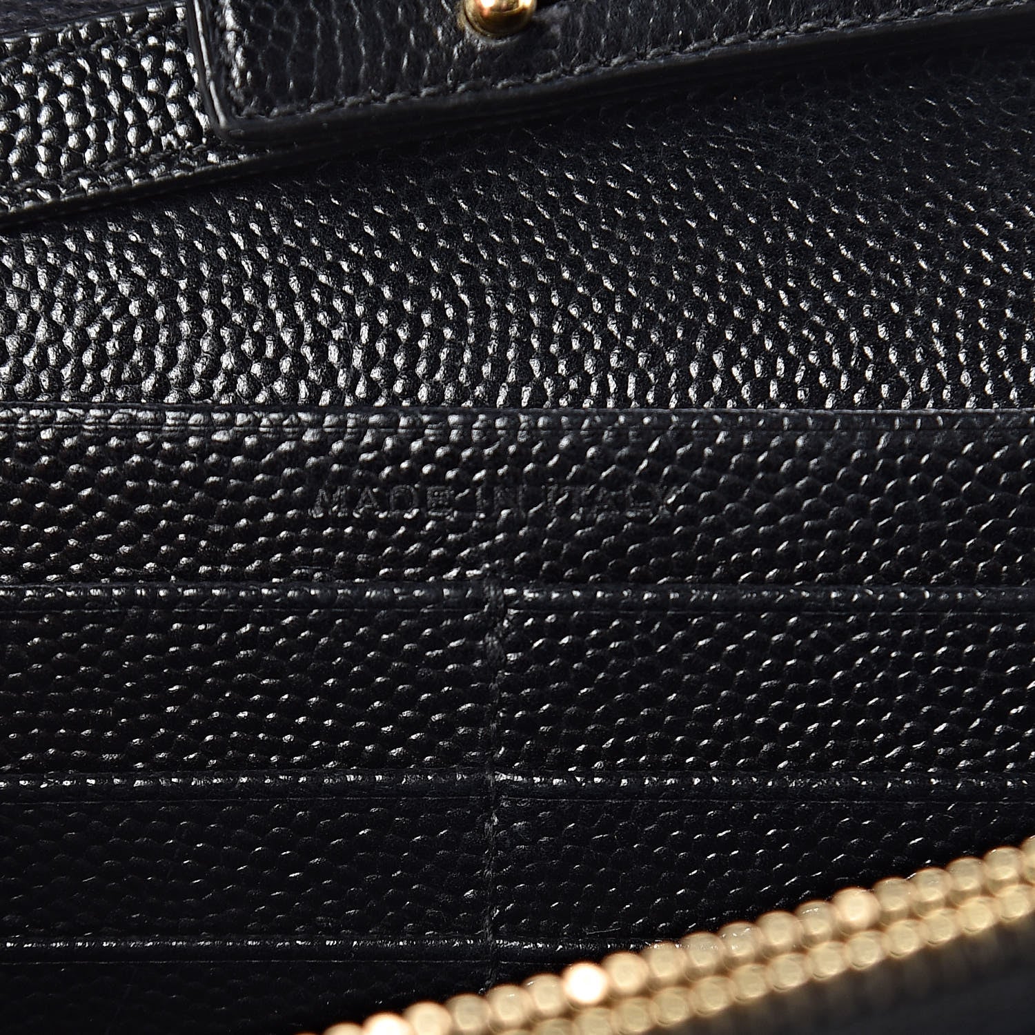 Saint Laurent Grain De Poudre Matelasse Chevron Monogram Chain Wallet Black 5 of 14