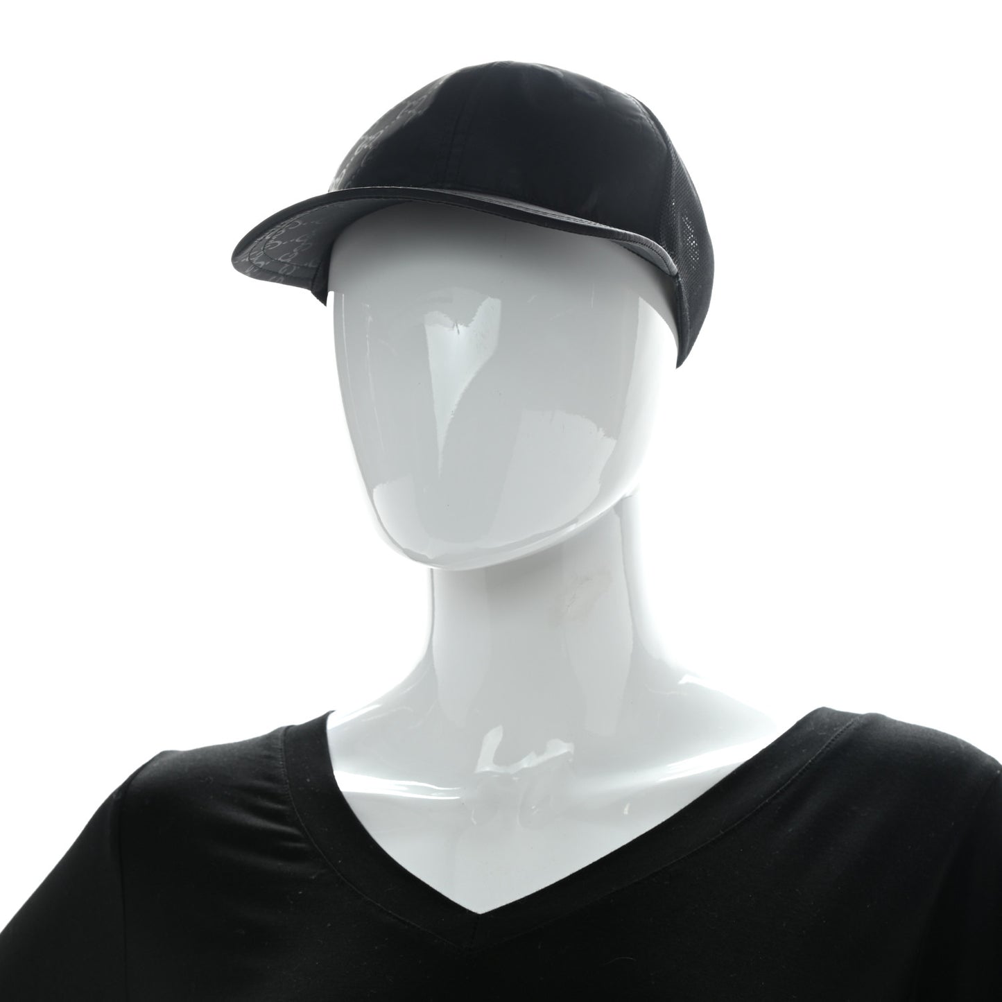 Monogram Baseball Hat M Black