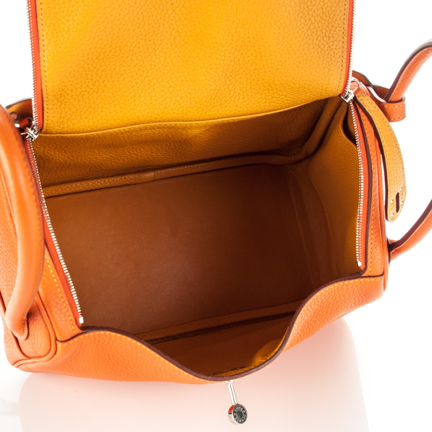Taurillon Clemence Bi-Color Lindy 26 Orange Moutarde