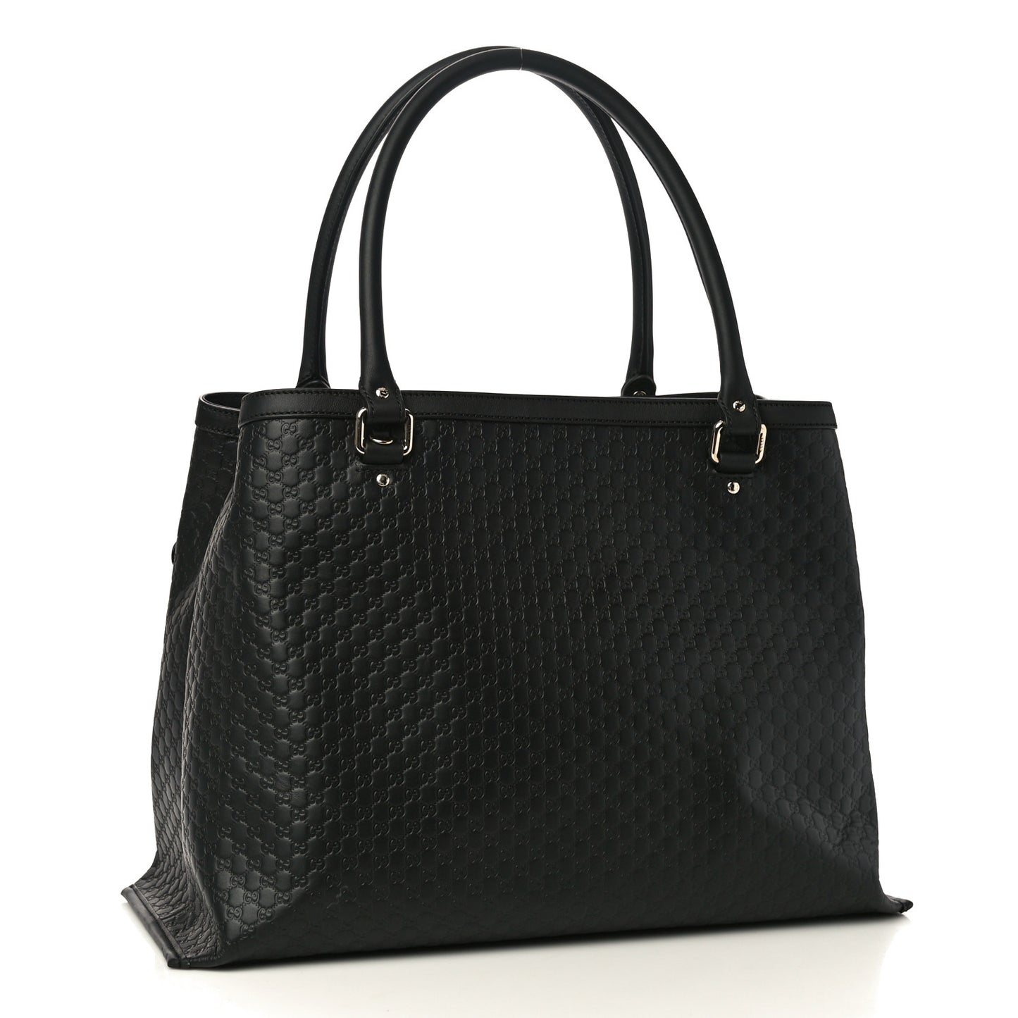 Soft Microguccissima Large Tote Black