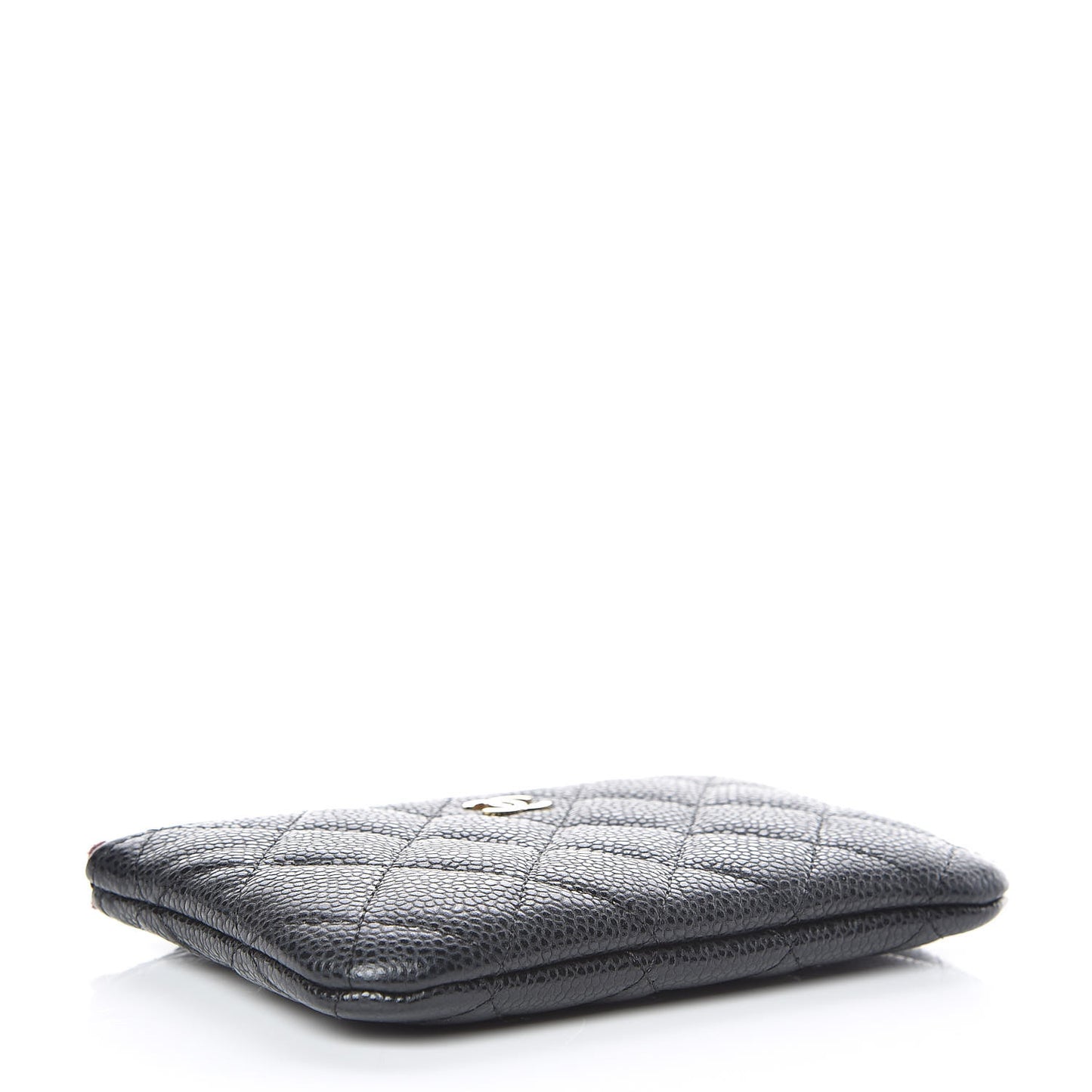 Caviar Quilted Small Cosmetic Case Black