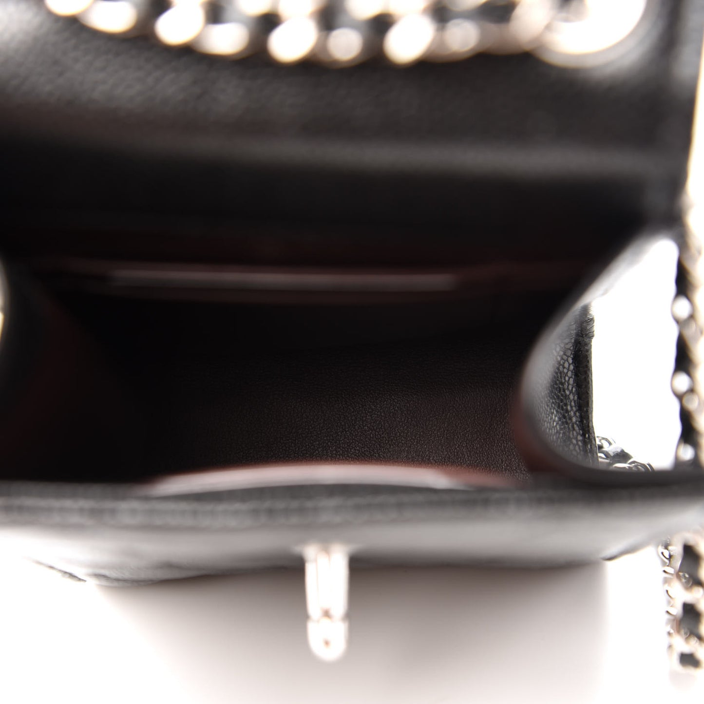Caviar Quilted Classic Phone Holder Black