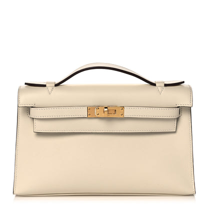 Hermes Swift Kelly Pochette Clutch Nata 1 of 28