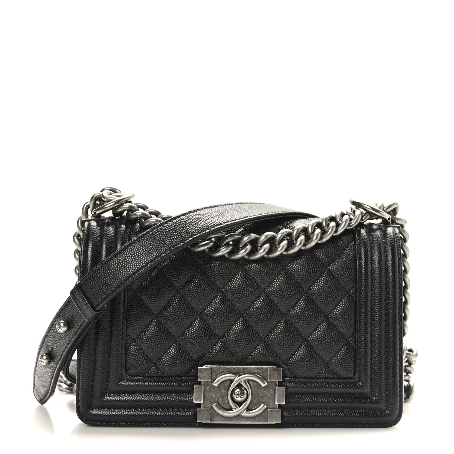Chanel Caviar Quilted Small Boy Flap Black 1 of 9