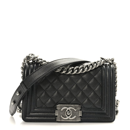 Chanel Caviar Quilted Small Boy Flap Black 1 of 9