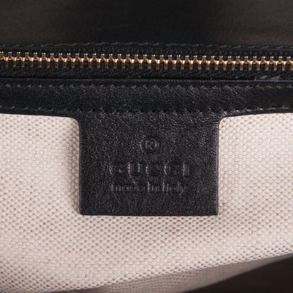 Gucci Guccissima Large Emily Chain Shoulder Bag Black 7 of 8