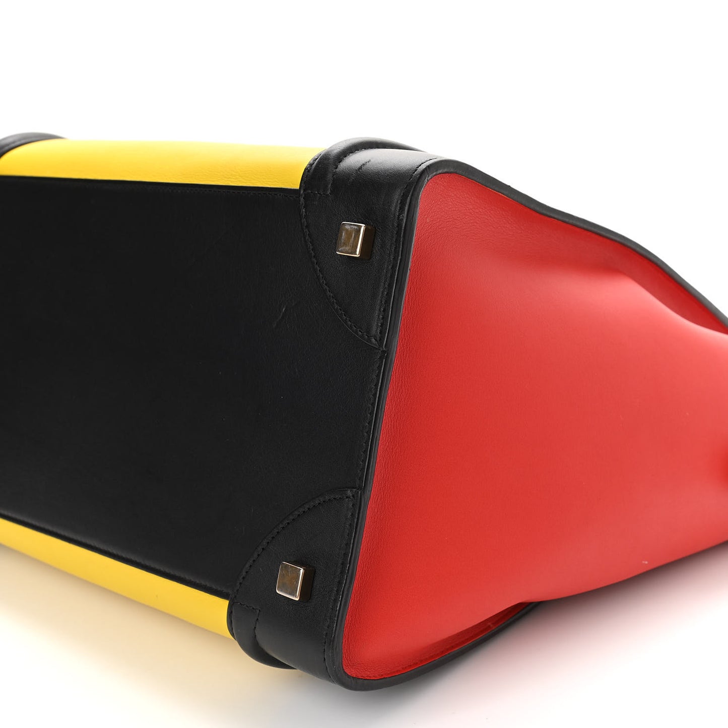 Smooth Calfskin Mini Tri-Color Luggage Sunflower