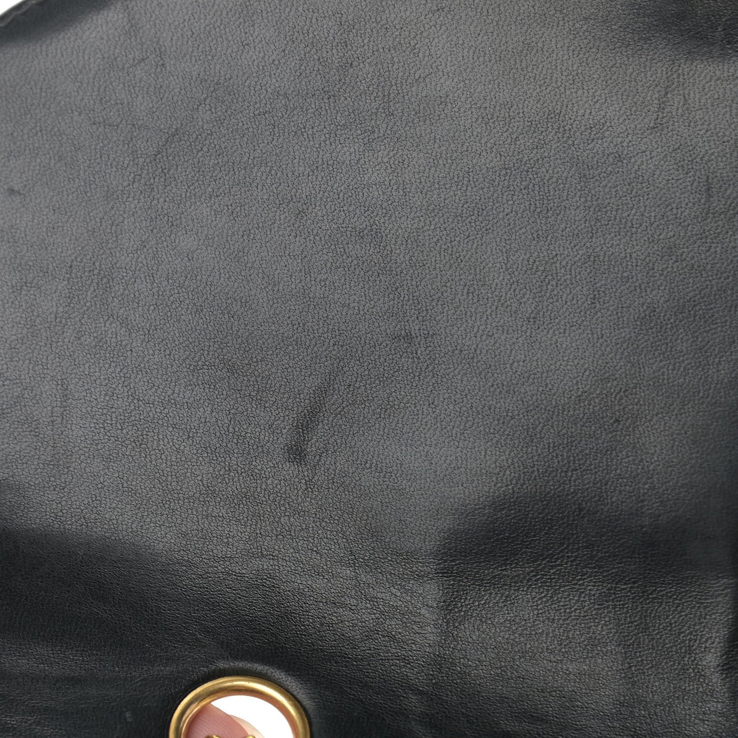 Lambskin Quilted Small Single Flap Black