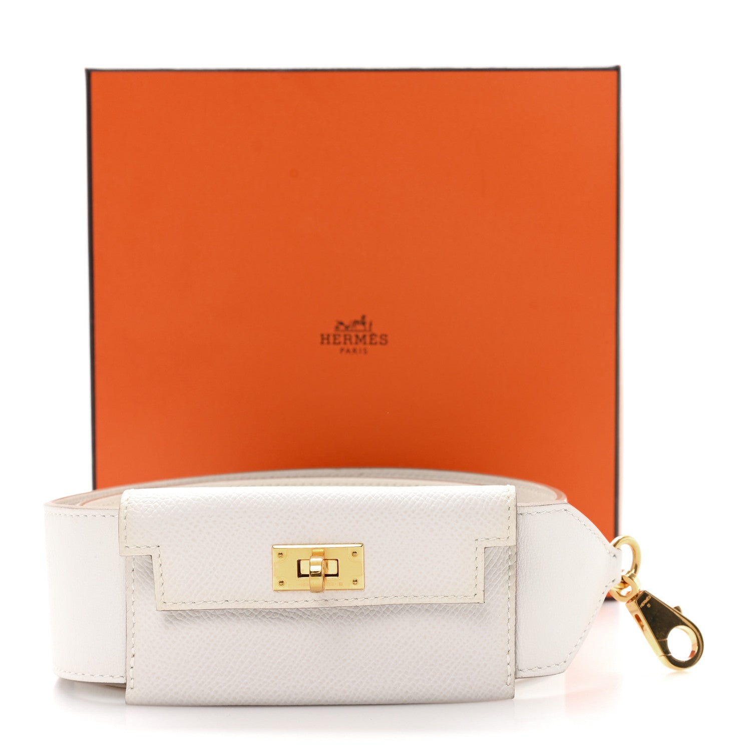 Hermes Swift Epsom Pocket Kelly Shoulder Strap Craie Mushroom 6 of 6