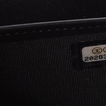 Chanel Lambskin Quilted Boy Zip Around Wallet Black 9 of 9