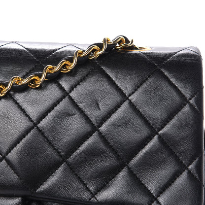 Chanel Lambskin Quilted Medium Double Flap Black 13 of 18