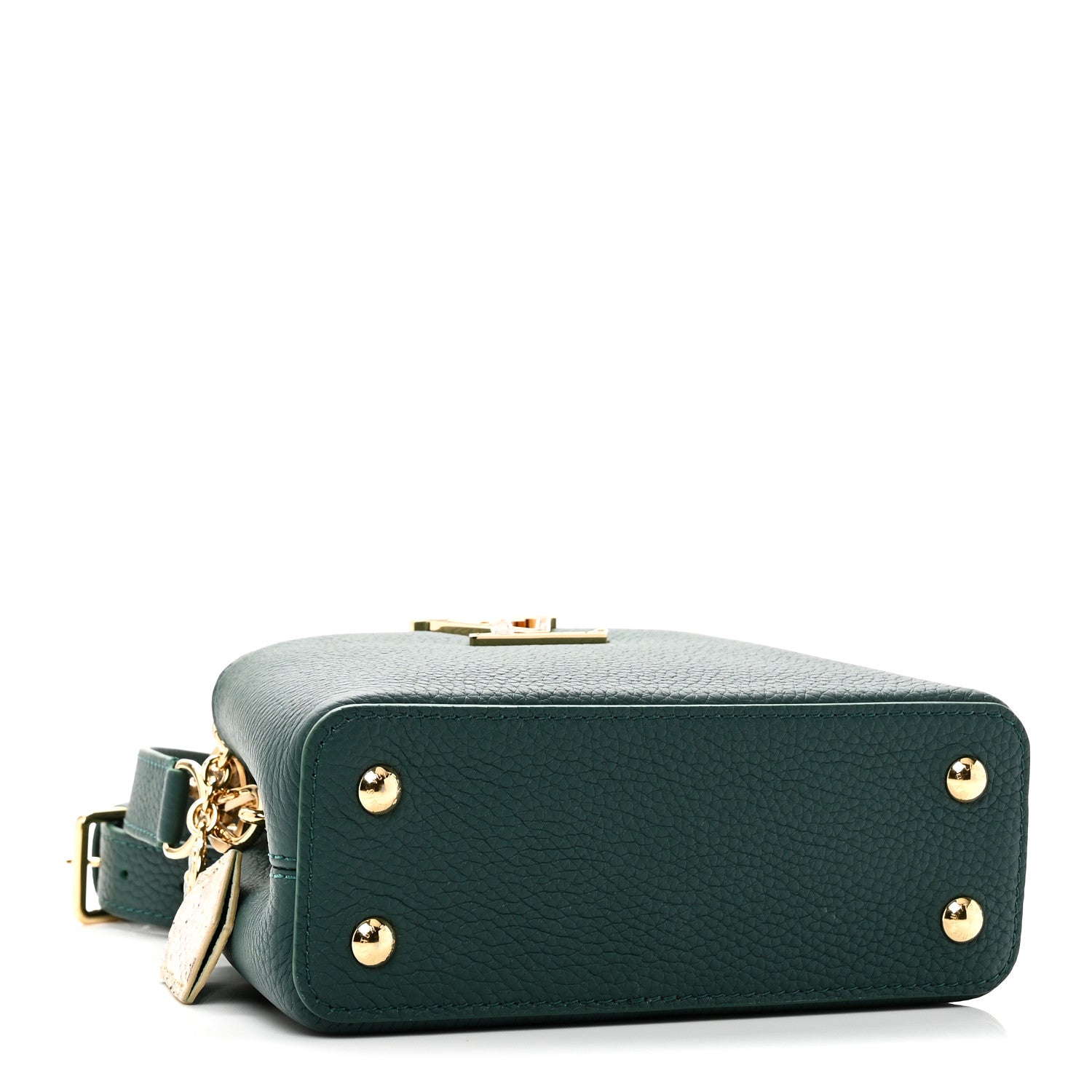 Louis Vuitton Taurillon Snakeskin Mini Capucines  Emeraude Green 4 of 10