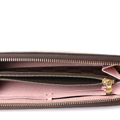 Louis Vuitton Damier Ebene Clemence Wallet Rose Ballerine 4 of 5