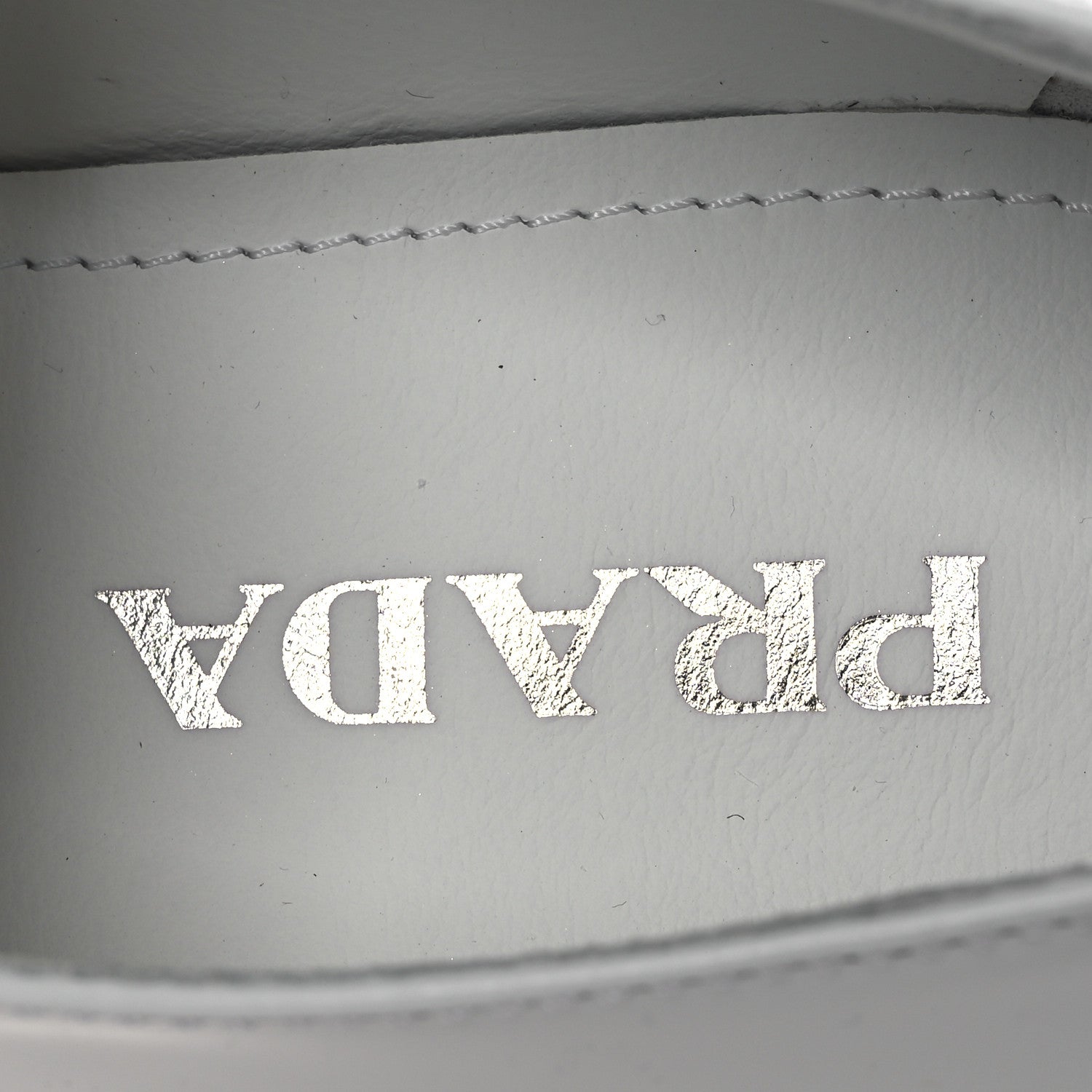 Prada Spazzolato Triangle 50mm Loafers 41 White 9 of 12