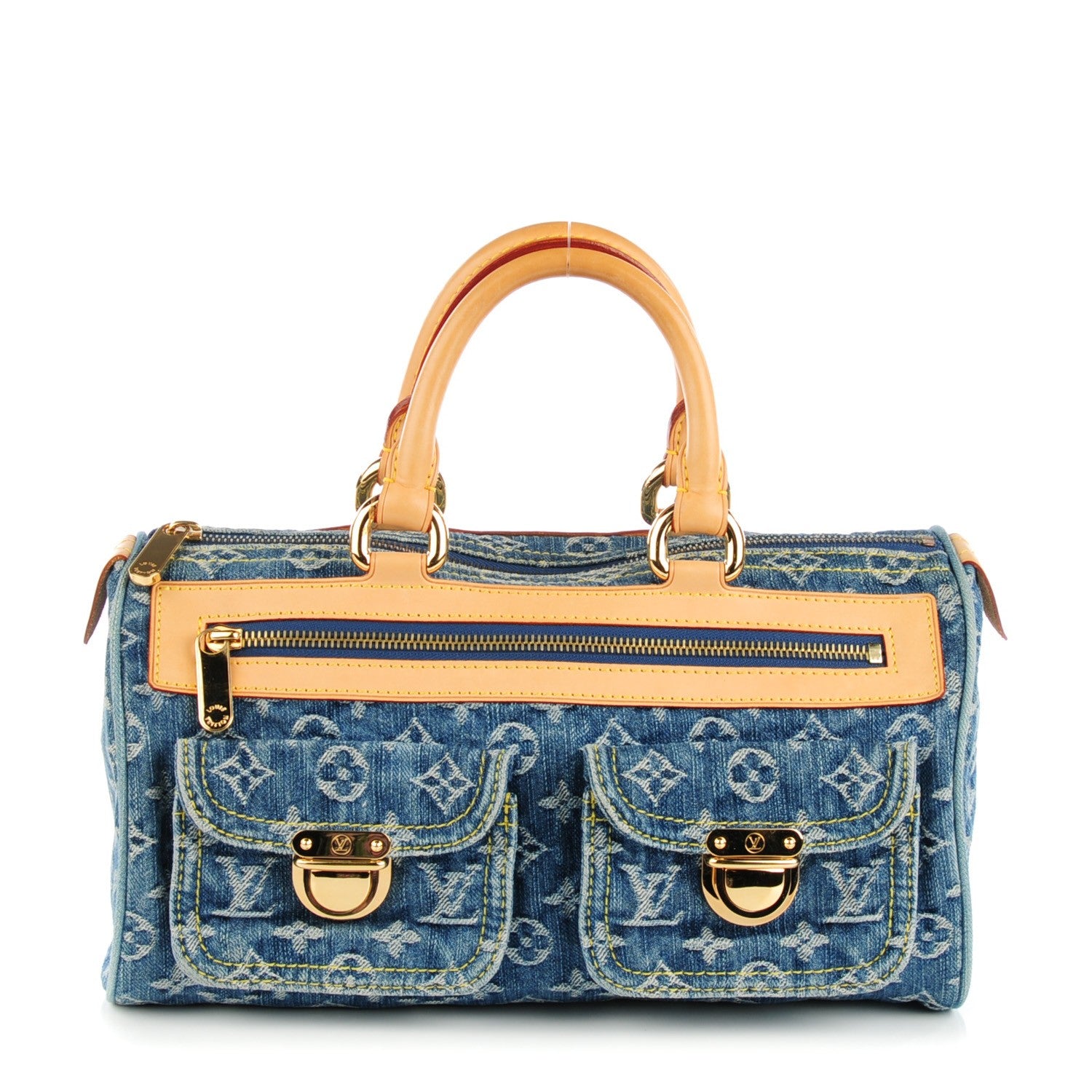 Louis Vuitton Monogram Denim Neo Speedy Blue 1 of 7