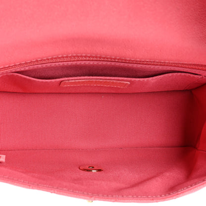 Chanel Iridescent Caviar Quilted Mini Flap With Thick Strap Pink Beige 5 of 10
