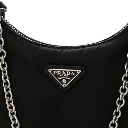 Prada Nylon Re-Edition 2005 Shoulder Bag Black 6 of 8