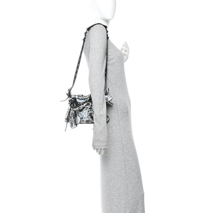Balenciaga Agneau Arena Graffiti Neo Cagole Handbag XS Black White 2 of 11