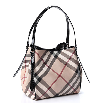 Burberry Nova Check Small Canterbury Tote Black 2 of 11