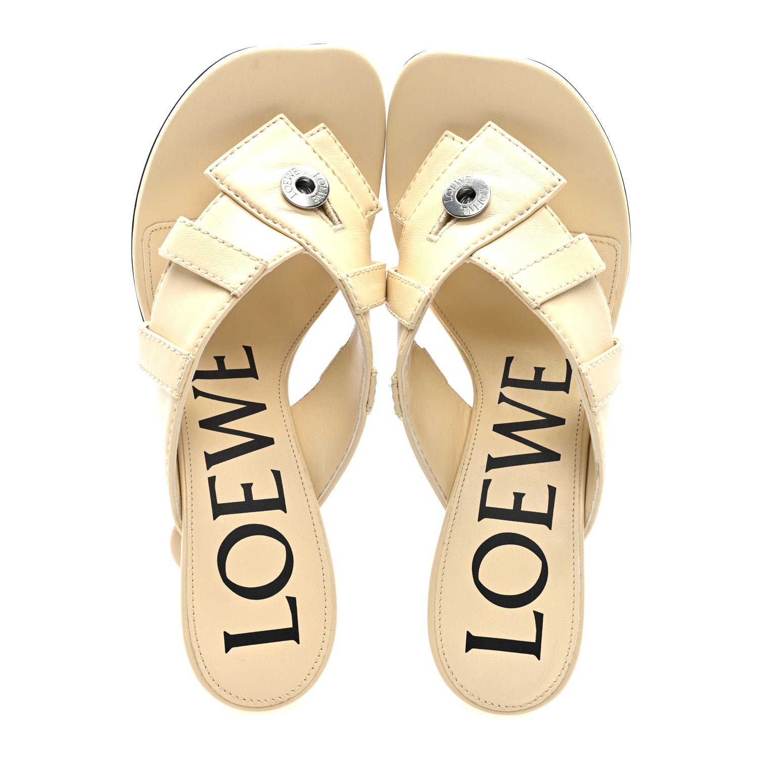 Loewe Goatskin Toy Panta Sandals 36 Oat Milk 5 of 8