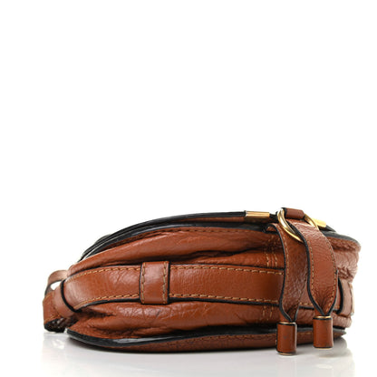 Chloe Calfskin Mini Marcie Round Crossbody Bag Tan 4 of 17