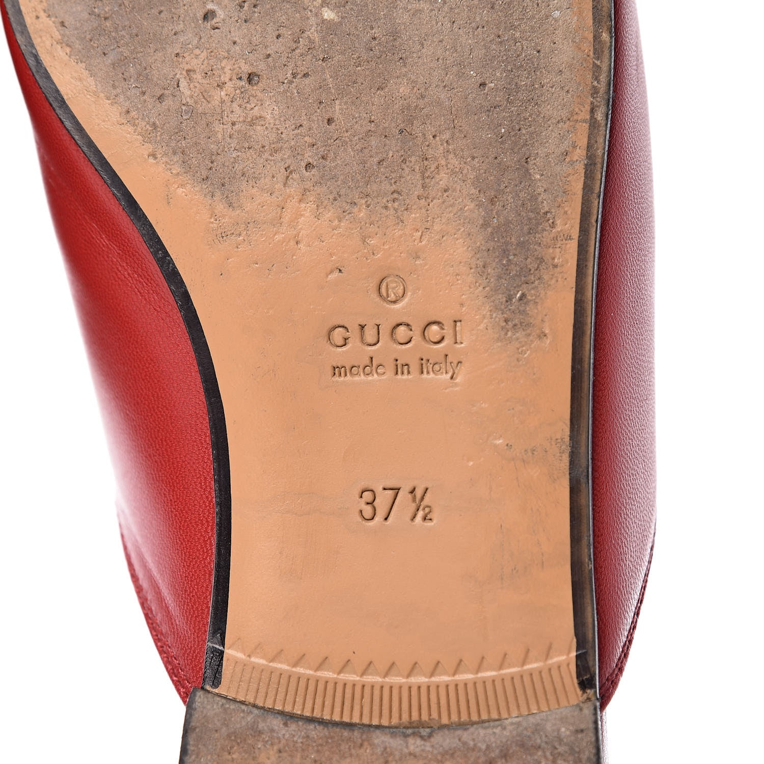 Gucci Malaga Kid Womens Princetown Slippers 37.5 Hibiscus Red 8 of 17