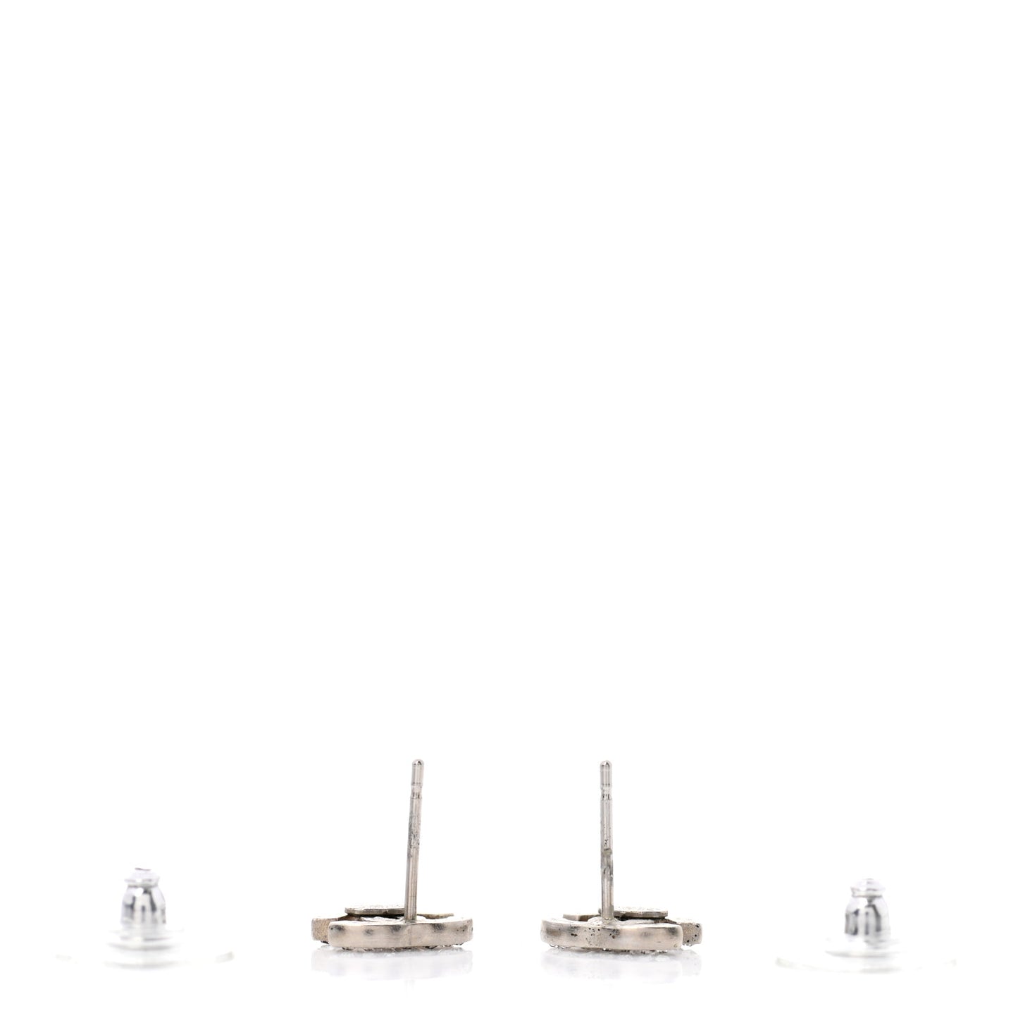 Crystal Mini Timeless CC Earrings Silver