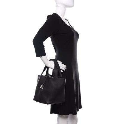 Hermes Taurillon Clemence Picotin Lock 22 MM Black 2 of 14