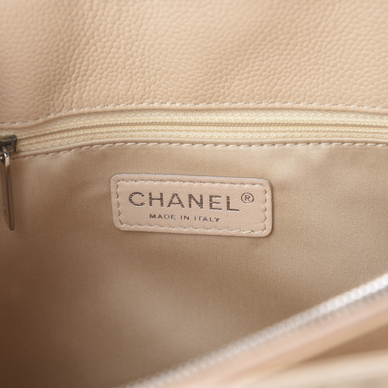 Chanel Caviar Quilted Grand Shopping Tote GST Beige Clair 7 of 9